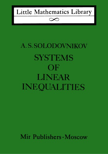 Systems of Linear Inequalities