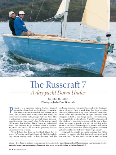 Greg Roberts design Russcraft 7 Sailboat Boat Yacht Design