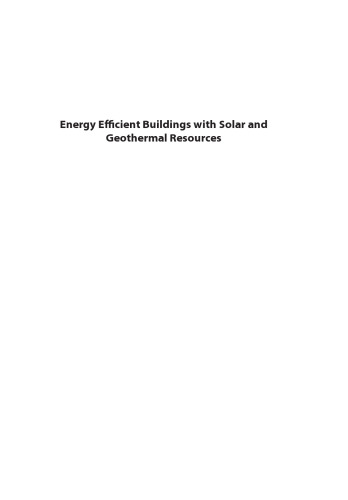 Energy Efficient Buildings with Solar and Geothermal Resources