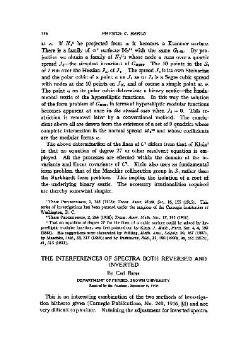 The Interferences of Spectra Both Reversed and Inverted