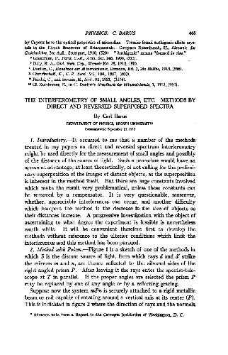 The Interferometry of Small Angles, etc. Methods by Direct and Reversed Superposed Spectra