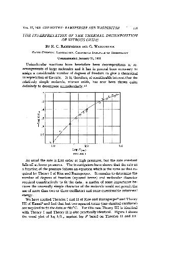 The Interpretation of the Thermal Decomposition of Nitrous Oxide