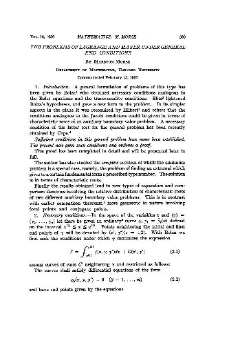 The Problems of Lagrange and Mayer Under General End Conditions