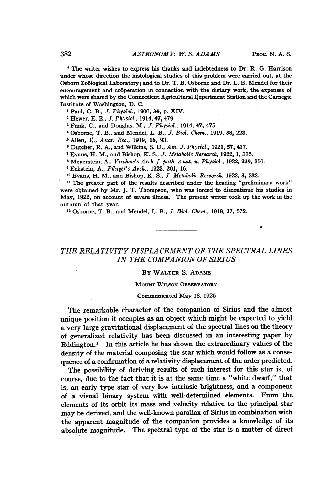 The Relativity Displacement of the Spectral Lines in the Companion of Sirius