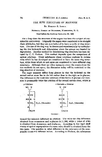 The ring structure of mannose