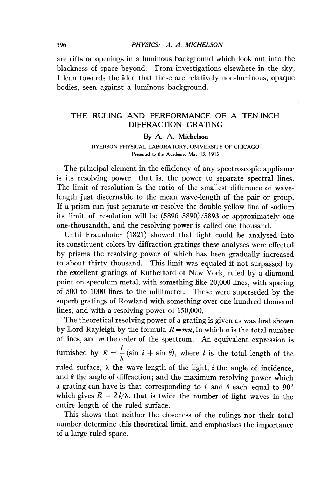 The Ruling and Performance of a Ten-Inch Diffraction Grating