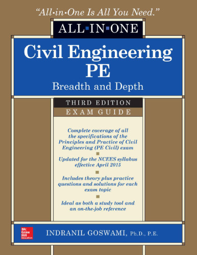 Civil Engineering All-In-One PE Exam Guide: Breadth and Depth