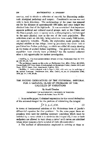 The Second Derivatives of the Extremal Integral for a General Class of Problems of the Calculus of Variations