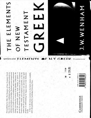 The Elements of New Testament Greek