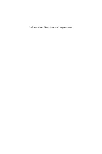 Information Structure and Agreement