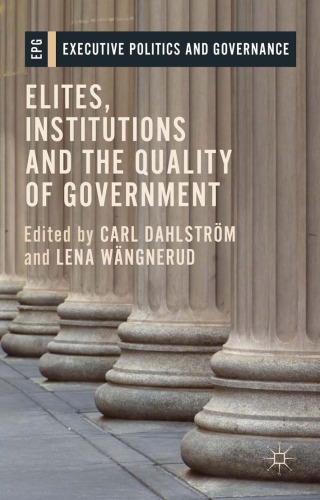 Elites, institutions and the quality of government