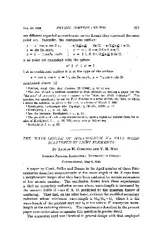 The Wave-length of Molybdenum Ka Rays When Scattered by Light Elements