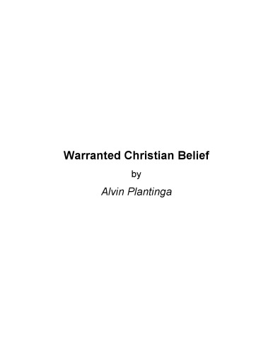 Warranted Christian Belief