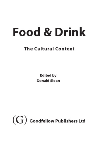 Food & drink : the cultural context