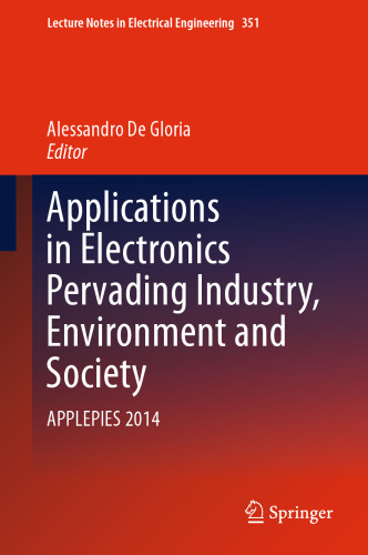 Applications in Electronics Pervading Industry, Environment and Society: APPLEPIES 2014