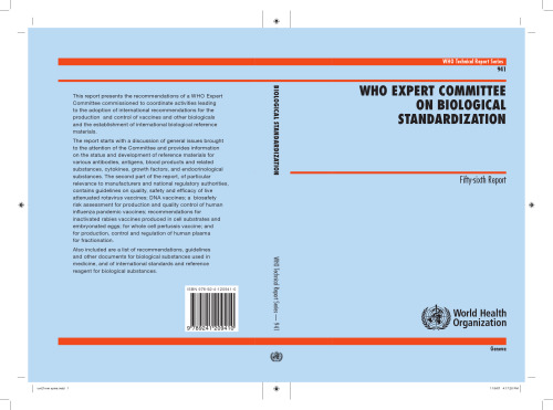 WHO Expert Committee on Biological Standardization 