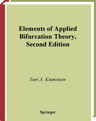 Elements of Applied Bifurcation Theory