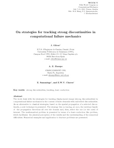 On strategies for tracking strong discontinuities in computational failure mechanics