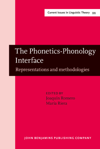 The Phonetics-Phonology Interface: Representations and methodologies