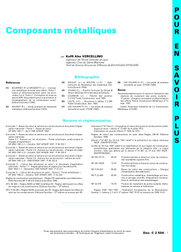 C 2556 Composants metalliques