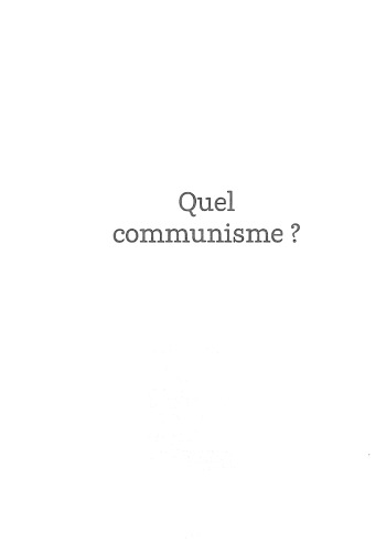 Quel communisme ? Entretien avec Peter Engelmann