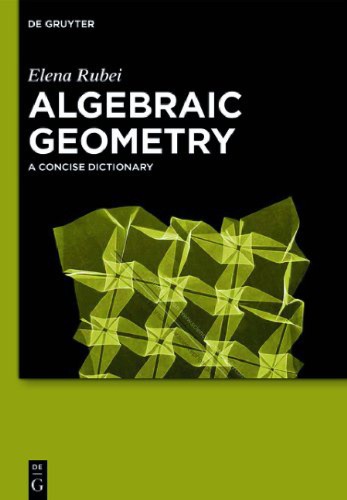 Algebraic geometry. A concise dictionary