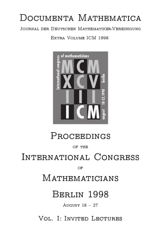 ICM-1998, Berlin: Proceedings, Vol.1