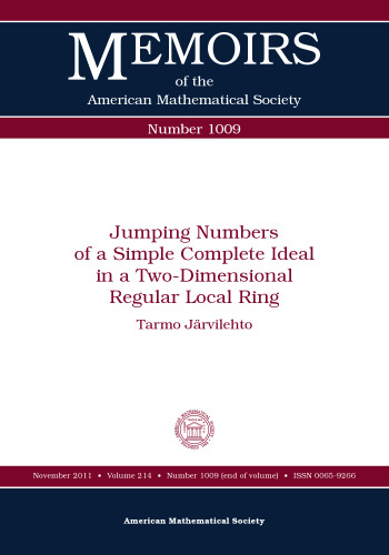 Jumping numbers of a simple complete ideal in a two-dimensional regular local ring