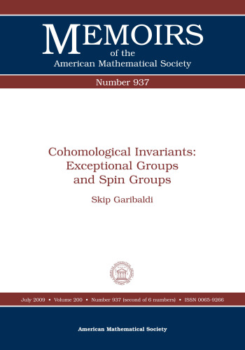 Cohomological invariants: exceptional groups and spin groups