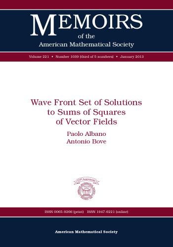 Wave front set of solutions to sums of squares of vector fields