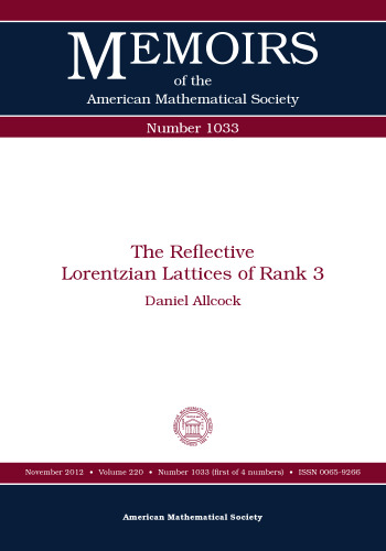 The reflective Lorentzian lattices of rank 3