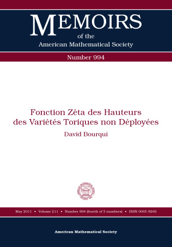 Fonction zeta des hauteurs des varietes toriques non deployees