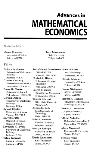 Advances in mathematical economics. Vol.06