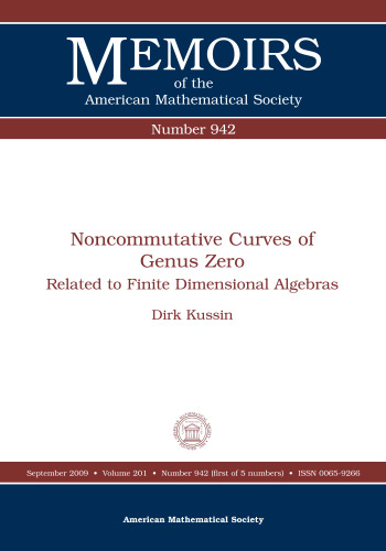 Noncommutative curves of genus zero: related to finite dimensional algebras