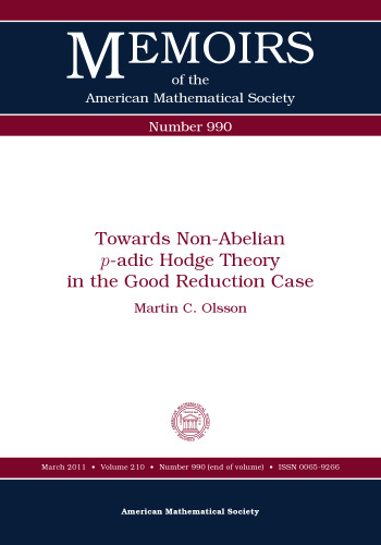 Towards non-abelian p-adic Hodge theory in the good reduction case