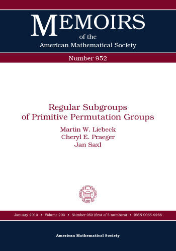 Regular subgroups of primitive permutation groups