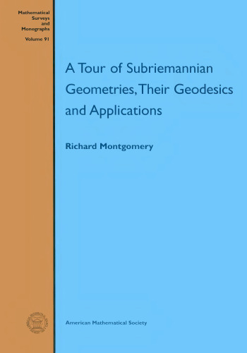 A tour of subriemannian geometries, their geodesics and applications