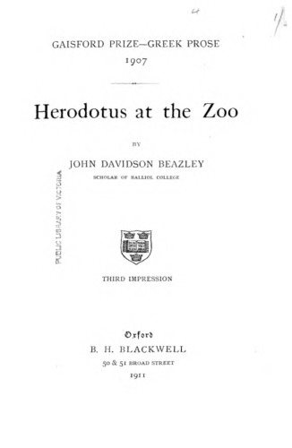 Herodotus at the Zoo