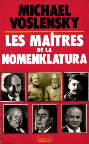 Les maitres de la nomenklatura