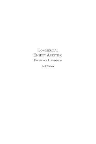 Commercial energy auditing reference handbook