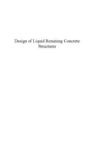 Design of liquid retaining concrete structures