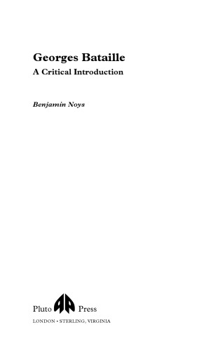 Georges Bataille : a critical introduction