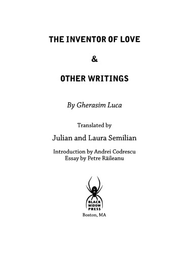 The inventor of love & other writings