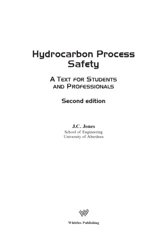 Hydrocarbon process safety : a text for students and professionals