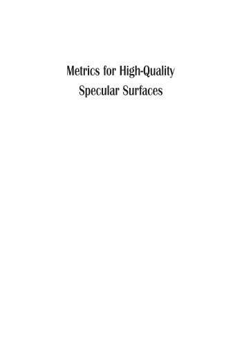 Metrics for high-quality specular surfaces