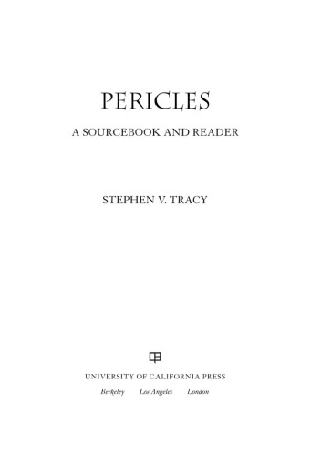 Pericles: A Sourcebook and Reader