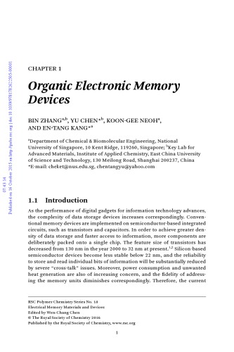 Electrical memory materials and devices