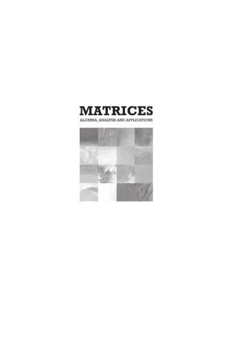 Matrices: Algebra, Analysis and Applications