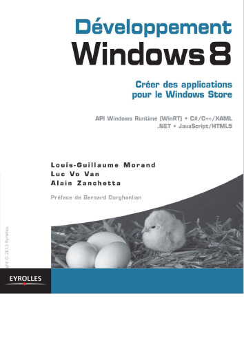 Développement Windows 8 - Créer des applications pour le Windows Store. API Windows Runtime