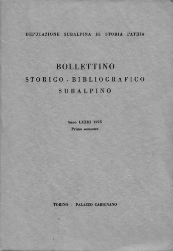 Bollettino storico-bibliografico subalpino